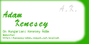 adam kenesey business card